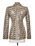 Danielle Bernstein 100% Polyurethane Animal Print Gold Blazer Size XS - photo 2