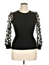 Unbranded Black 3/4 Sleeve Top Size 16 - photo 1