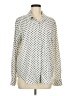MNG 100% Polyester Polka Dots Ivory 3/4 Sleeve Blouse Size 8 - photo 1