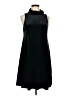 Apt. 9 Solid Black Casual Dress Size M - photo 1