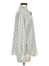 MNG 100% Polyester Polka Dots Ivory 3/4 Sleeve Blouse Size 8 - photo 4