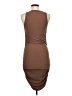 Unbranded Solid Brown Casual Dress Size M - photo 2