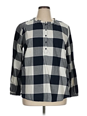Ann Taylor LOFT Outlet Long Sleeve Button-Down Shirt (view 1)