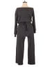 Cider Solid Gray Jumpsuit Size L - photo 1