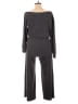 Cider Solid Gray Jumpsuit Size L - photo 2