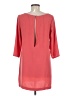 Leith Solid Pink Casual Dress Size M - photo 2