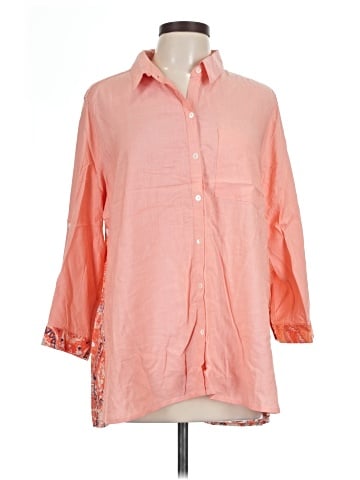 Caffé Marrakesh 3/4 Sleeve Button-Down Shirt (view 1)