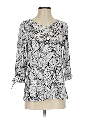 Christopher & Banks 3/4 Sleeve Blouse (view 1)