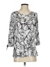 Christopher & Banks Silver 3/4 Sleeve Blouse Size S (petite) - photo 1