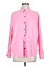 Universal Thread Solid Pink Long Sleeve Button-Down Shirt Size M - photo 1