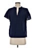 Gap 100% Cotton Blue Short Sleeve Blouse Size S - photo 1