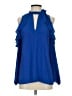 Ann Taylor LOFT 100% Polyester Blue Sleeveless Blouse Size S - photo 1