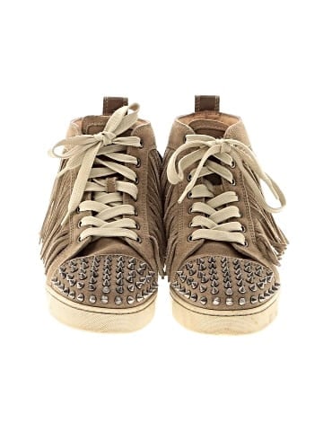 Christian Louboutin Suede Fringe Sneakers (view 2)