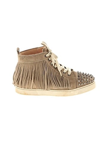 Christian Louboutin Suede Fringe Sneakers (view 1)