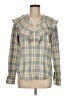 Tuckernuck Plaid Teal Long Sleeve Blouse Size M - photo 1
