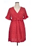 Unbranded 100% Polyester Polka Dots Red Casual Dress Size XL - photo 1