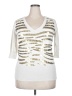 Torrid Silver 3/4 Sleeve Top Size 2X Plus (2) - photo 1