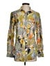 J. McLaughlin Print Yellow Long Sleeve Button-Down Shirt Size XS - photo 1