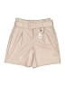 Express 100% Polyester Solid Tan Khaki Shorts Size 10 - photo 1