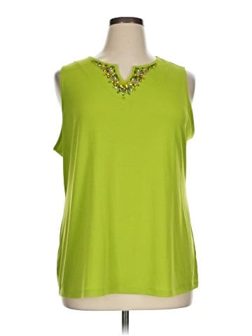 Susan Graver Sleeveless T-Shirt (view 1)
