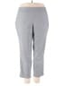 dalia Solid Gray Casual Pants Size 22 - photo 1