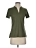 Nike 100% Polyester Green Short Sleeve Henley Size S - photo 1