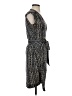 Tory Burch 100% Silk Print Black Cocktail Dress Size S - photo 4