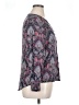 Krazy Kat 100% Rayon Paisley Gray Long Sleeve Blouse Size XL - photo 4