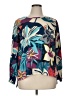 DG^2 by Diane Gilman Tropical Teal Blue Pullover Sweater Size 1X - photo 1