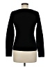 Ann Taylor Solid Black Pullover Sweater Size M - photo 2