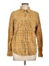 Universal Thread Plaid Yellow Long Sleeve Button-Down Shirt Size L - photo 1