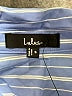 Lulus 100% Cotton Stripes Blue Long Sleeve Button-Down Shirt Size S - photo 7