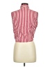 Bill Blass 100% Cotton Polka Dots Red Sleeveless Button-Down Shirt Size M (petite) - photo 2