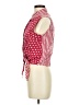 Bill Blass 100% Cotton Polka Dots Red Sleeveless Button-Down Shirt Size M (petite) - photo 5