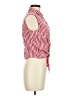Bill Blass 100% Cotton Polka Dots Red Sleeveless Button-Down Shirt Size M (petite) - photo 4