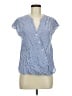 Blue Rain 100% Rayon Blue Short Sleeve Blouse Size M - photo 1
