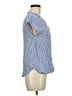 Blue Rain 100% Rayon Blue Short Sleeve Blouse Size M - photo 4