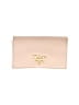 Prada Gold Pink logo-plaque foldover cardholder One size - photo 1