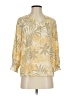 Como Blu 100% Rayon Yellow 3/4 Sleeve Blouse Size S - photo 1