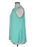 Sejour 100% Polyester Teal Sleeveless Blouse Size 14 - photo 5