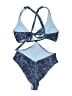 Jantzen Paisley Blue One Piece Swimsuit Size XL - photo 2