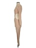 Marina Solid Tan Cocktail Dress Size S - photo 5