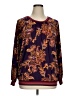 IMAN Burgundy Long Sleeve Blouse Size 1X - photo 1