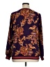 IMAN Burgundy Long Sleeve Blouse Size 1X - photo 2