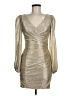 DB Studio Metallic Silver Cocktail Dress Size 6 - photo 1