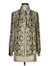 J.Crew Animal Print Silver Long Sleeve Blouse Size 4 - photo 1
