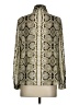 J.Crew Animal Print Silver Long Sleeve Blouse Size 4 - photo 2