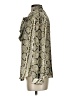J.Crew Animal Print Silver Long Sleeve Blouse Size 4 - photo 5