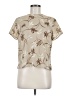 Rena Rowan 100% Polyester Tan Short Sleeve Blouse Size 8 - photo 1