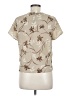 Rena Rowan 100% Polyester Tan Short Sleeve Blouse Size 8 - photo 2